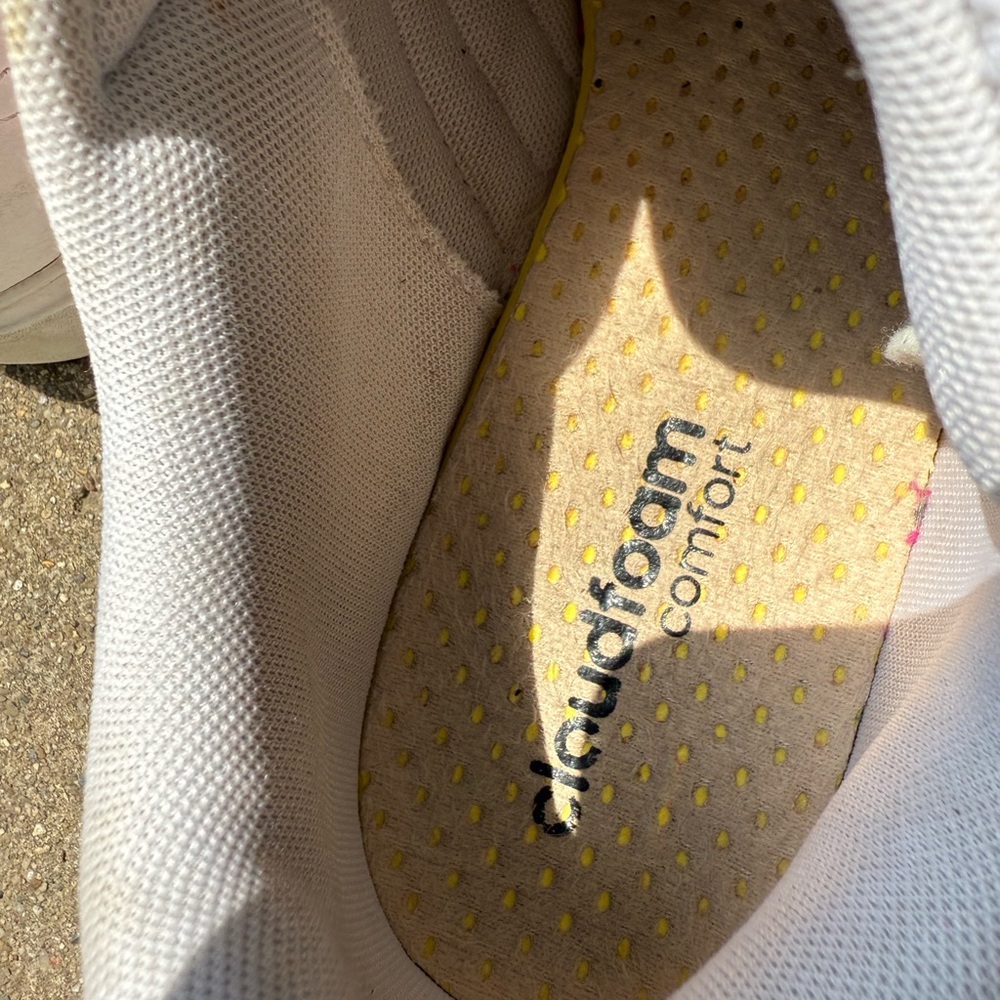 Adidas Women's White and Bright Pink Sneakers - Picture 12 of 13